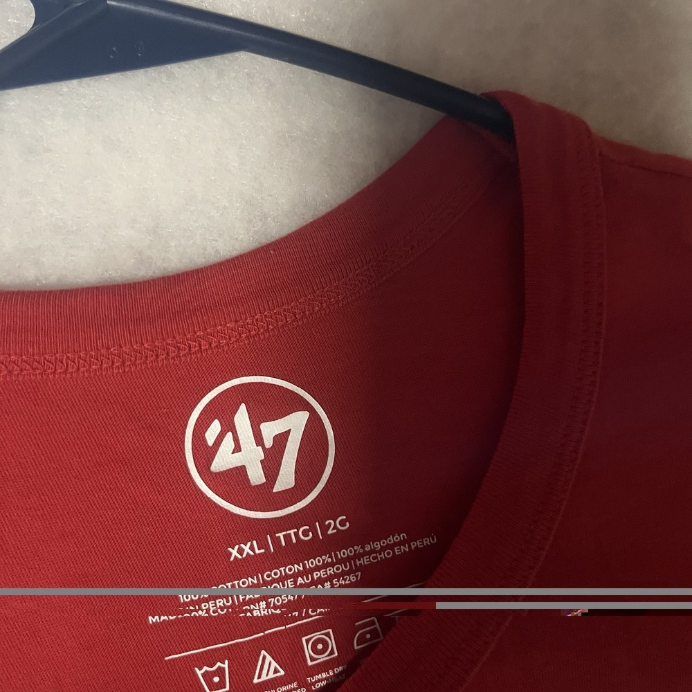 47 Brand Super Bowl LVIII Las Vegas Red Shirt Super Bowl 58 Tee Size XXL - Picture 4 of 7